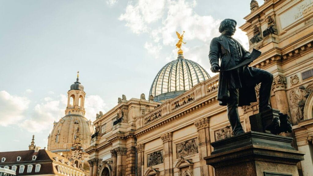 Historic architecture of Dresden, Germany.