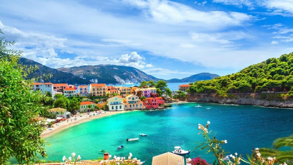 Assos village in Kefalonia, Greece.